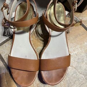 Michael kors brown wedge sandal